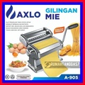 Pasta Maker Axlo A-905 - Alat Pembuat Mie dan Kulit Pangsit Manual dengan 8 Roda Pemotong Zigzag dan Polos