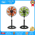Quạt Lỡ Senko LTS1636 Đen Cam - Quạt Đứng 7 Cánh Chống Cháy, Bảo Hành 24 Tháng