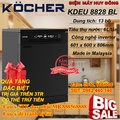 Máy rửa bát KOCHER KDEU-8828BL - 13 bộ, cài đặt độc lập âm tủ, tiết kiệm nước và điện