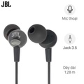 Tai nghe in-ear JBL C200 SIU - Đen, 9mm Dynamic Driver, Dây 1.2m