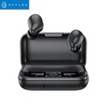 Haylou T15 Earbuds In-ear Headphones - Hitam, 2200mAh Bateri, Bluetooth 5.0, IPX5 Ketahanan Air