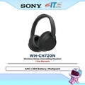 Sony WH-CH720N Headphone Berbunyi Nirkabel dengan Pengurangan Hingar - Hitam, Biru, Putih