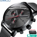 CRRJU 2287 Jam Tangan Pria Quartz Fashion Anti Air Tahan Air 30M