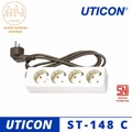 Uticon ST-148 SC Stop Kontak 4 Lubang Kabel 1.5 Meter