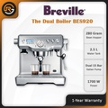Breville BES920BSS Mesin Espresso Stainless Steel 1700W, Kapasiti 2.5L