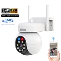 Srihome SH052 Kamera Keselamatan 5MP WiFi PTZ Dengan Pengesan Gerakan dan Suara Dua Arah