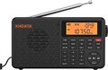 XHDATA D109 ポータブルラジオ AM/FM/SW/WB 3.5mmジャック ブラック