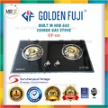 Golden Fuji GF-110 2 Burner Built-In Glass Gas Cooker Hob - Tempered Glass, Stainless Steel, LPG