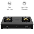Bếp gas Rinnai RV-B271SB(EB) - Mặt kính đen, 2 lò nấu, dễ vệ sinh