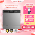 Máy rửa bát 10 bộ Nagakawa NK10D01M - Kích thước 55x59.5x50 cm, Công nghệ sấy NaFRESH 360° và Diệt khuẩn UV LED