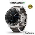 Garmin MARQ Aviator (Gen 2) - Jam Tangan Digital Titanium/Silicone Rubber, AMOLED 1.2", 46mm