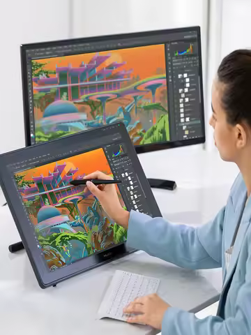 Huion Kamvas 22 Plus แท็บเล็ตวาดรูปพร้อมหน้าจอ 21.5 นิ้ว IPS