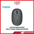 Rapoo M650 Silent Multi-Mode Wireless Mouse - Kelabu Gelap