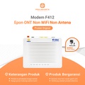 ZTE F412 EPON ONT Modem Non WiFi Putih