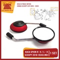 EMGI Spion Motor Honda Scoopy 2018 FI Kaca Cembung Standar - Hitam, Abu, Cream, Hijau, Merah, Putih