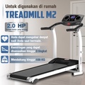 BG Sport M2 Treadmill Elektrik 120 kg Max Load, 1-12 km/h, Monitor Jantung