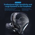 KZ EDC Pro Dynamic Driver In-Ear Earphone dengan Mikrofon
