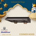 HOMELUX HCH-760 Cooker Hood - Slim Design, Mocha Color, 900 m³/h Air Flow Rate, Built-in Installation