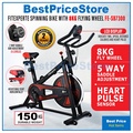 FitExperte FE-SB7300 Basikal Berpusing Roda Terbang untuk Latihan Kardio dalam Rumah (Merah/Hitam)