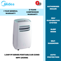 Midea MPF-12CRN1 A/C Mudah Alih 1.5HP untuk Rumah