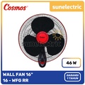 Cosmos 16-WFG RR Kipas Angin Dinding 16 Inch Wall Fan - Merah