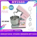 Innofood B7 KT-7600 Stand Mixer 5L Merah - Pengadun Berdaya 800W dengan Sistem Pencampuran Planetari