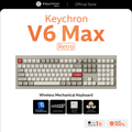 Keychron V6 Max คีย์บอร์ดไร้สายขนาดเต็ม 100% สีดำ