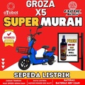 Sepeda Listrik Exotic COOLTECH 3.5 - Aluminium Frame, 20 Inci, Hitam/Putih/Merah, 80 km Jarak Tempuh