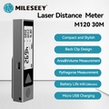 Mileseey M120 เครื่องวัดระยะเลเซอร์แบบพกพา วัดได้ไกลสุด 40 เมตร