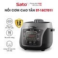 Nồi cơm điện cao tần 1.8L Sato 18CT011 - Đen Xám, Việt Nam