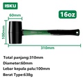 Palu Konde ISKU 1LB Gagang Karet Fiber Hammer/ Ball Pein Hammer