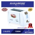 Hanabishi HA558 Bread Toaster 2 Slot Putih 750W