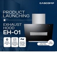 Gascomp EH-01 Cooker Hood Penghisap Asap Kuat 48 cm