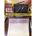 Đài Radio Sony SW-515U - Đen, Trắng, Ghi Xám | Kích thước 13.2 x 8.16 x 3.84 cm