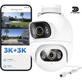Kamera Keamanan Outdoor IMILAB EC6 5MP/3K UHD Panoramic Full Color Night Vision AI Human Detection