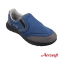 Aerosoft SN7914 รองเท้าผ้าใบเพื่อสุขภาพ Unisex สีดำ/น้ำเงิน ไซส์ EU 38-44