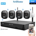 Srihome NVS001E-IPC056 Kamera Keselamatan IP 2K dengan Pemantauan Jarak Jauh dan Penyimpanan Awan