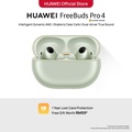 Huawei FreeBuds Pro 4 - Earphone TWS In-ear dengan ANC, Dual Driver 11mm, IP54, Hitam/Putih/Hijau