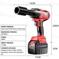 FUYAON 660N Kunci Impact Tanpa Kabel 48V, Bor Elektrik dengan Torque Maksimal 660 Nm