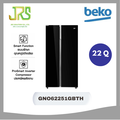 Beko ตู้เย็นไซด์บายไซด์ 22 คิว สีกระจกดำ รุ่น GNO62251GBTH