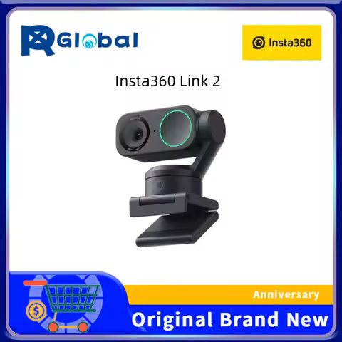 Insta360 Link 2 AI 4K 網路攝影機 石墨黑/雪山白 USB-C 自動對焦