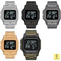 Nixon A1268 Regulus SS Jam Tangan Digital LCD Stainless Steel Hitam