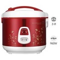 Nồi cơm điện Cuckoo CR-1713R 3L, màu đỏ hoa, dung tích lớn, công nghệ 3D