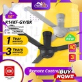 KDK K14KF-GY / K14KF-BK 56" Kipas Siling Remote Control (Kelabu/Hitam)