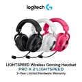 Logitech G PRO X 2 LIGHTSPEED Wireless - Headset Gaming Over-ear, Putih, 50mm Driver, Bluetooth 5.3, Bateri 50 Jam