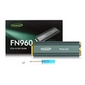 Fikwot FN960 2TB M.2 2280 PCIe Gen4 x4 NVMe 1.4 SSD - ヒートシンク付き、最大5,000MB/sの読み込み速度