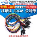 Kabel Elektronik DuPont 1007-24, Kabel Sambungan 30CM Lelaki ke Perempuan, Berwarna-Warni