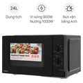 Lò vi sóng có nướng Panasonic NN-GM34NBYUE 24 lít, màu xám