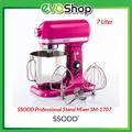 SSODD SM1707 Tilt-Head Stand Mixer 7L Dusty Pink Gold, Ultra Violet