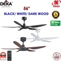Kipas Siling deka KRONOS F5DC 56 Inci Matte Black / White